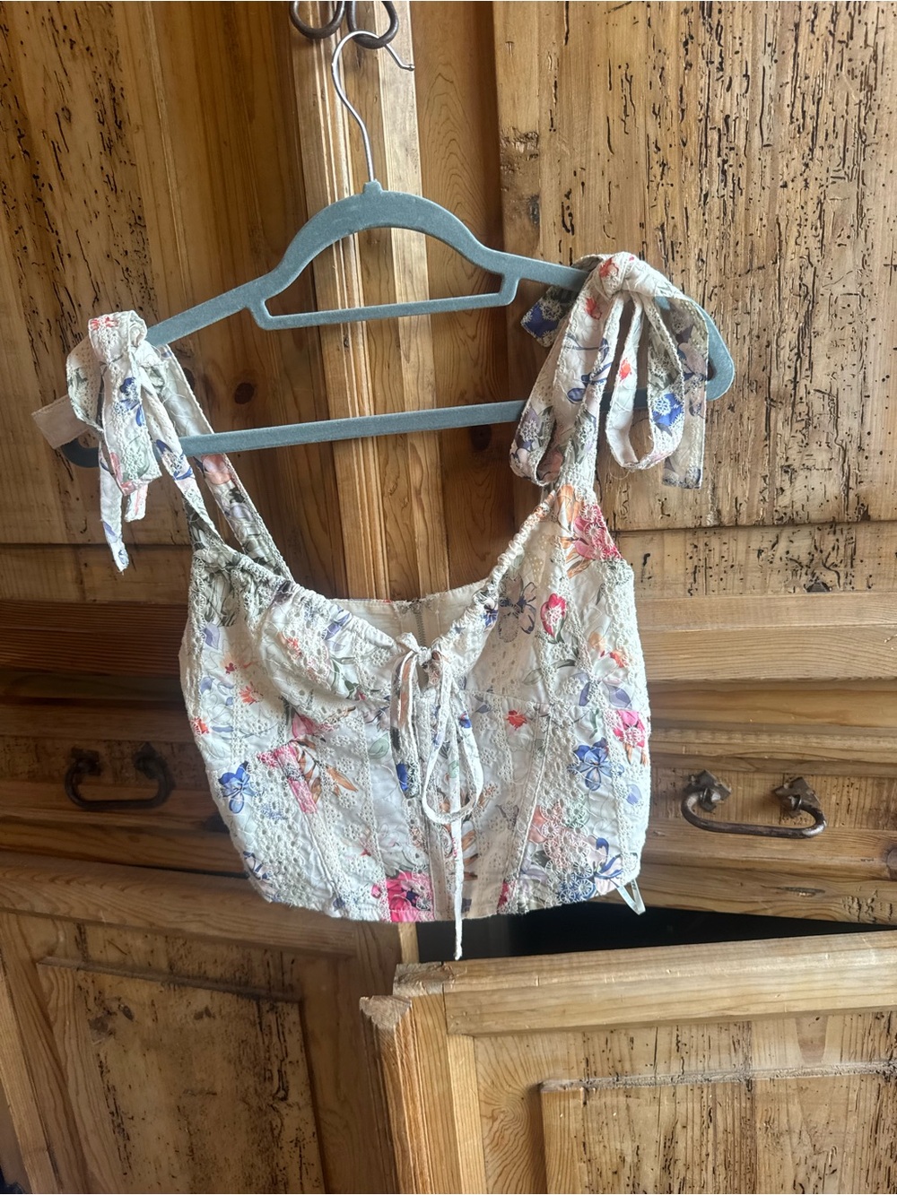 Cute floral corset top